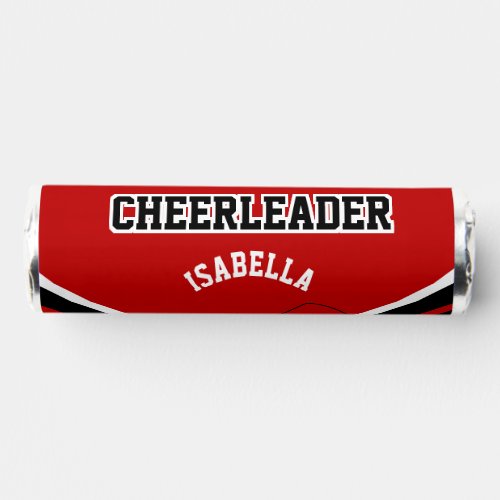 Cheerleader in Red Black and White Breath Savers Mints