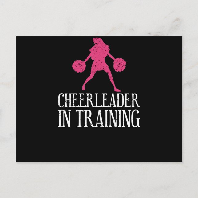 Cheerleader In Training Cheerleading Sport Train Postcard (Front)