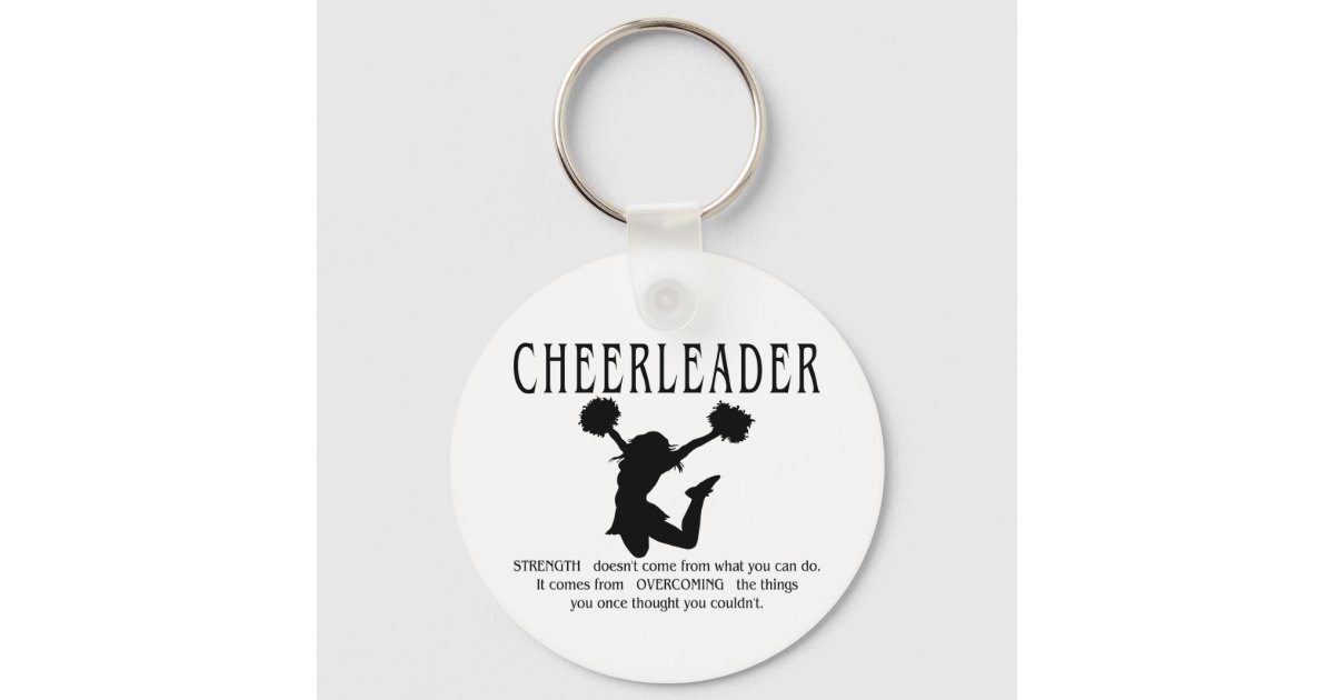 Burgundy Gold Black Cheer Keychains, Personalized Keychain, Zazzle