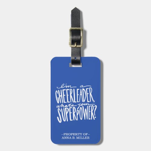 Cheerleader Luggage Tag _ Personalized