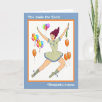 Cheerleader Made Team Congratulations Card