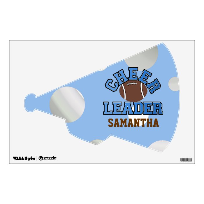 Cheerleader Megaphone Wall Sticker