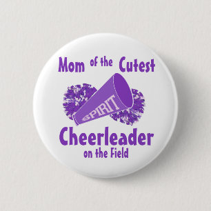 Cheerleader Mom Pinback Button