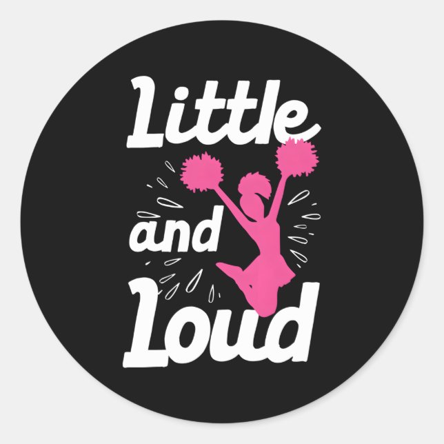 Cheerleader Ns Cheerleading Cheer Gymnast Classic Round Sticker (Front)