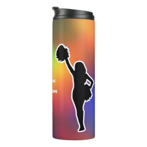 Cheerleader of All Sports personalize with Name Thermal Tumbler