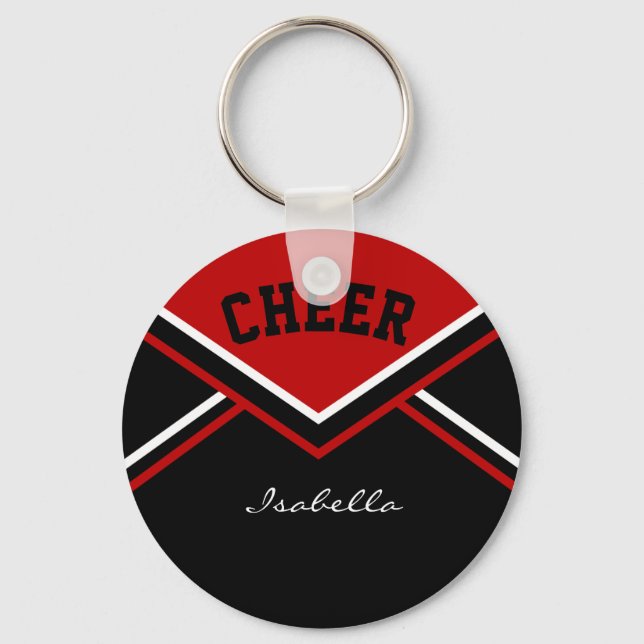 Cheerleader Outfit in Dark Red Keychain (Front)