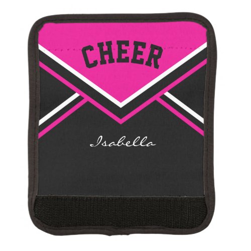 Cheerleader Outfit in Hot Pink Luggage Handle Wrap