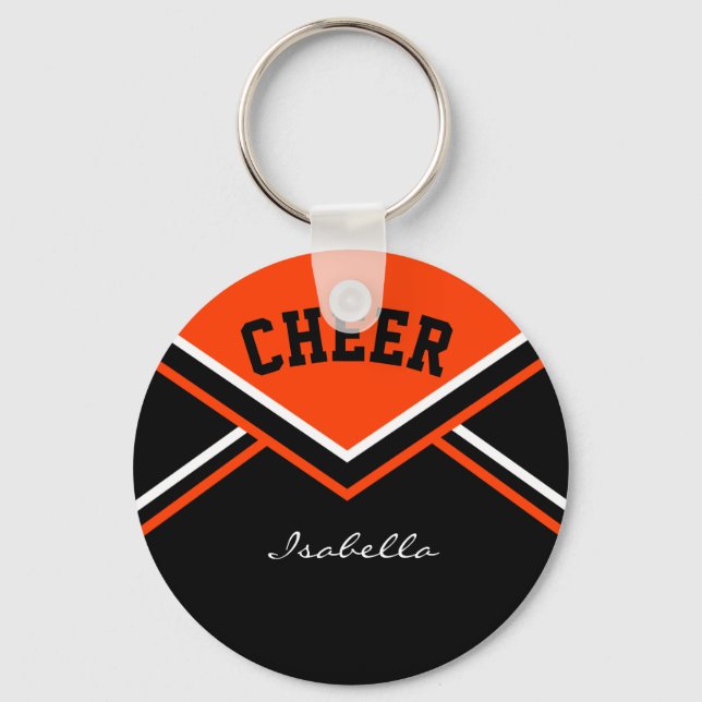 Cheerleader Outfit in Orange Keychain (Front)