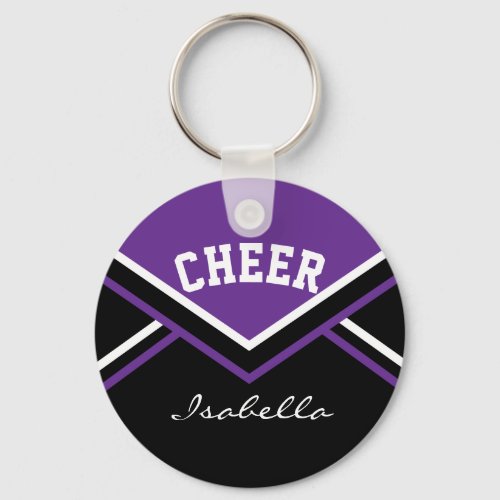 Cheerleader Outfit in Purple Keychain