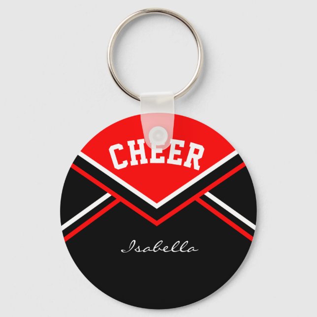 Cheerleader Outfit in Red Keychain (Front)