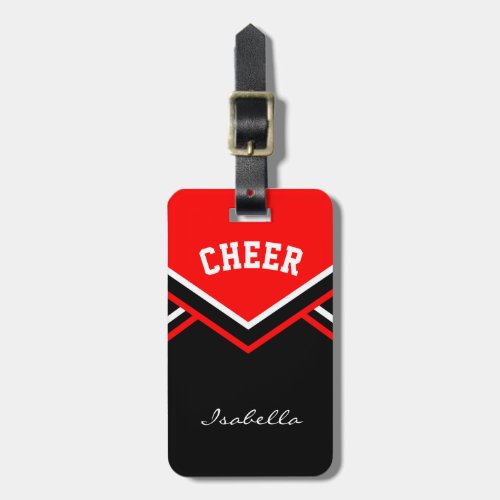 Cheerleader Outfit in Red Luggage Tag