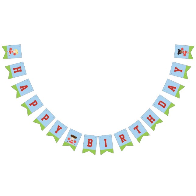 Cheerleader Party Bunting Flags (All)