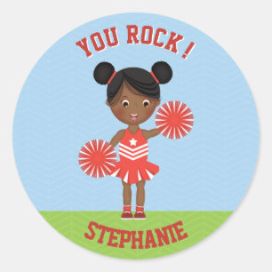 Cheerleader Party Classic Round Sticker