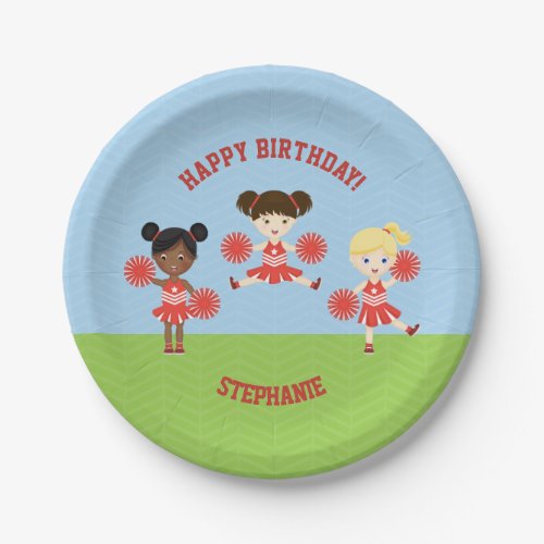 Cheerleader Party Paper Plates