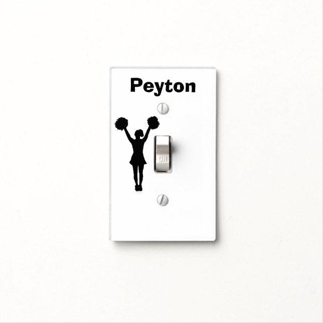 Cheerleader Personalized Light Switch Cover (In Situ)