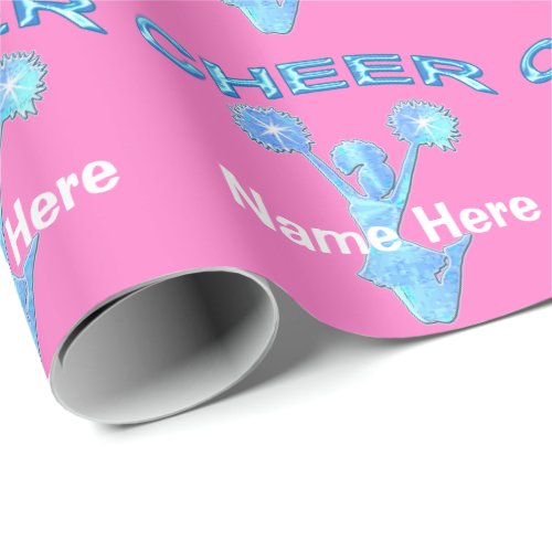 Cheerleader Personalized Wrapping Paper with NAME