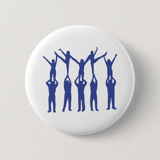 Cheerleader Pinback Button (Front)
