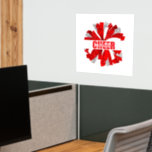 Cheerleader Pom Wall Decal