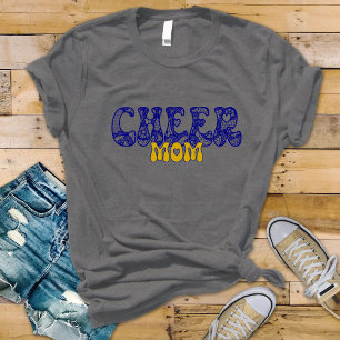 Cheerleader/Poms Mom shirt with lace design
