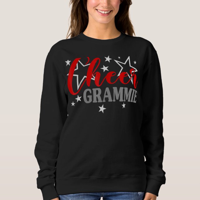 Cheerleader Proud Cheer Grammie Pride Sports Suppo Sweatshirt (Front)