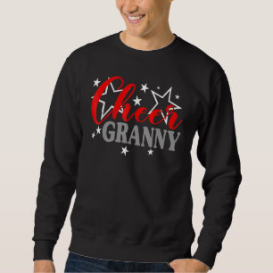 Cheerleader Proud Cheer Granny Pride Sports Suppor Sweatshirt