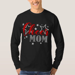 Cheerleader Proud Cheer Mom Pride Sports Supporter T-Shirt