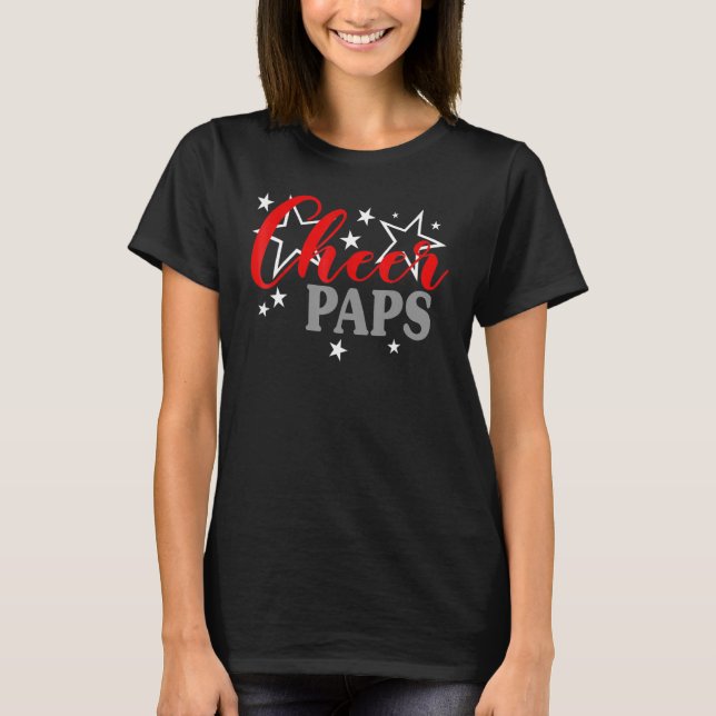 Cheerleader Proud Cheer Paps Pride Sports Supporte T-Shirt (Front)