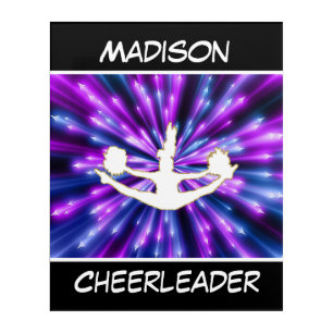 Cheerleader Purple and Blue Explosion Acrylic Print