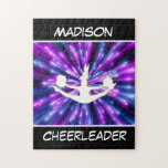 Cheerleader Purple and Blue Explosion Jigsaw Puzzle
