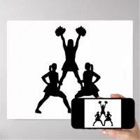 cheerleading pyramid silhouette
