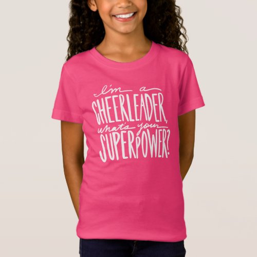 Cheerleader Quote T_shirt for Girls