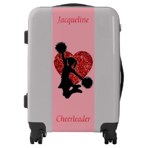 Cheerleader Red Heart Suitcases