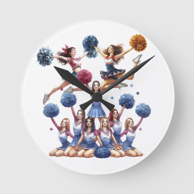 Cheerleader  round clock (Front)