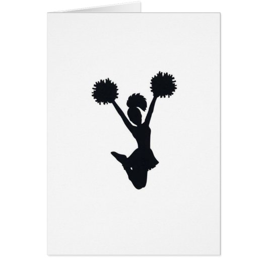 Cheerleader Silhouette Cards (Front)