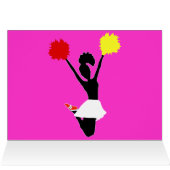 Cheerleader Silhouette Cards (Inside Horizontal (Top))