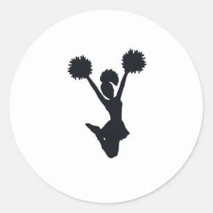 Cheerleader Silhouette Stickers 100 Satisfaction Guaranteed Zazzle