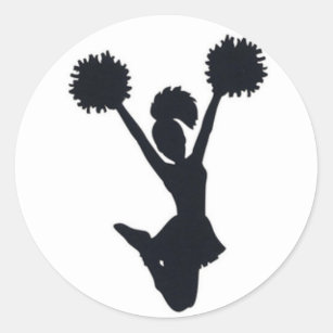 Black Cheerleader Stickers 100 Satisfaction Guaranteed Zazzle