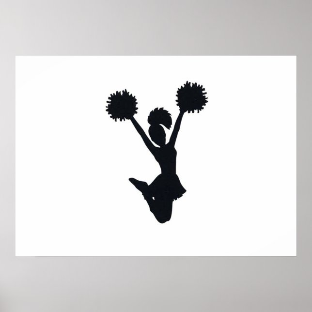 Cheerleader Silhouette Poster (Front)