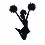 Cheerleader Silhouette Statuette<br><div class="desc">Cheerleader Silhouette</div>