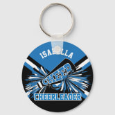 Cheerleading Party Favors, Megaphone and Pom Poms Keychain