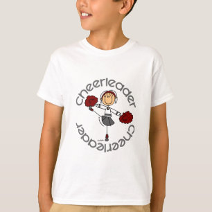 Cheerleader Stick Figure T-Shirt