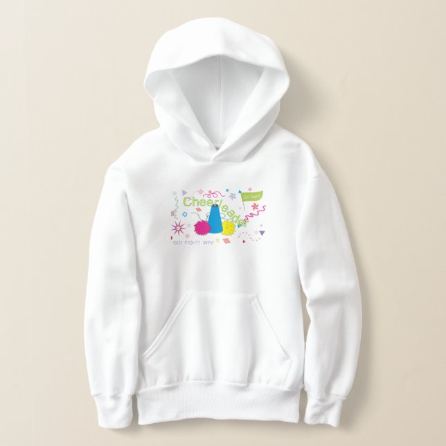 Cheerleader T-Shirt Hoodie (Laydown)