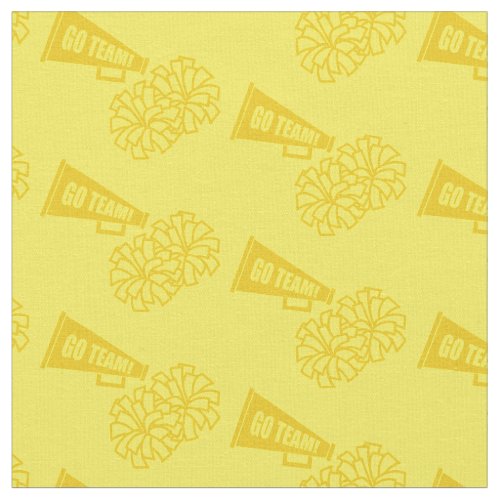 Cheerleader Team School Colors Gold  yellow Fabric