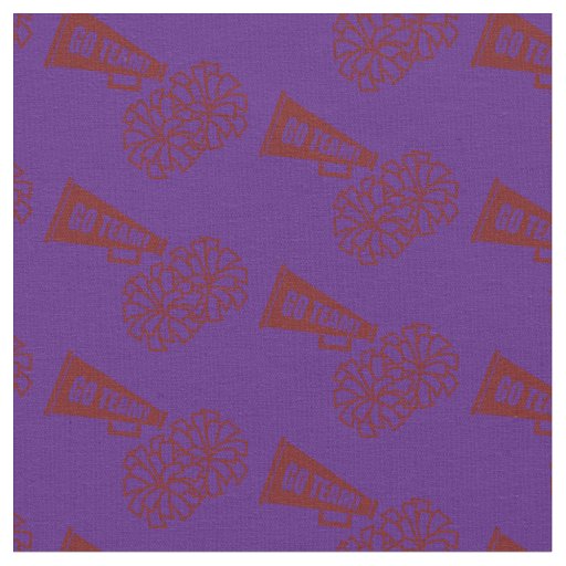 Cheerleader Team School Colors Maroon & Purple Fabric