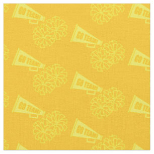 Cheerleader Team School Colors Yellow & Gold Fabric
