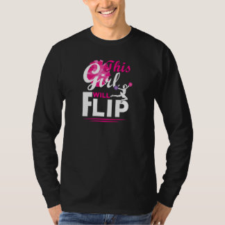 Cheerleader This Girl Will Flip Cheer Cheerleading T-Shirt