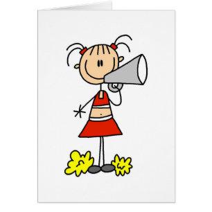 Cheerleader with Megaphone  Cards