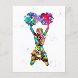 Cheerleader with pompoms Cheerleading Cute Desi Flyer