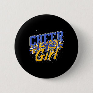 Cheerleader Women Cheer Practice Girls Cheering Ch Button