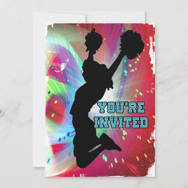 Cheerleader YOU'RE INVITED Invitation (Front)